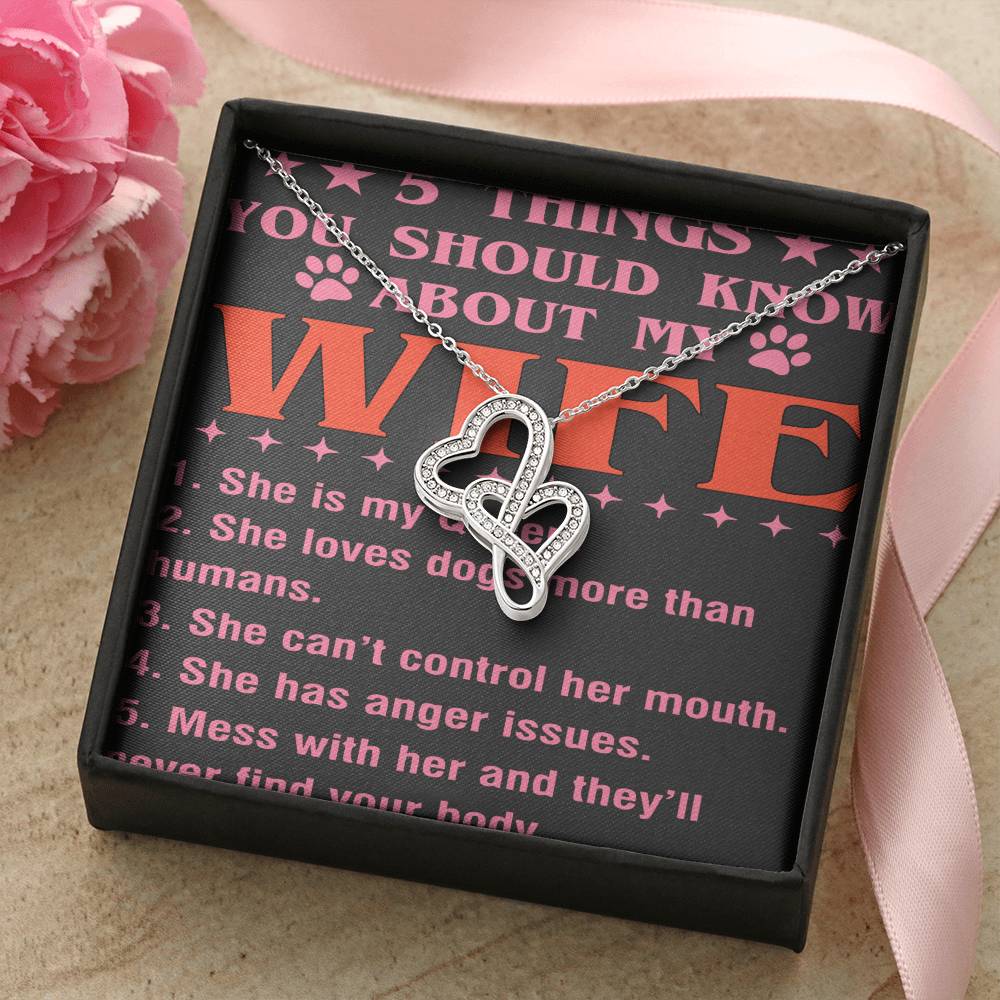 5 Things You Should Know About My Wife Double Hearts Necklace