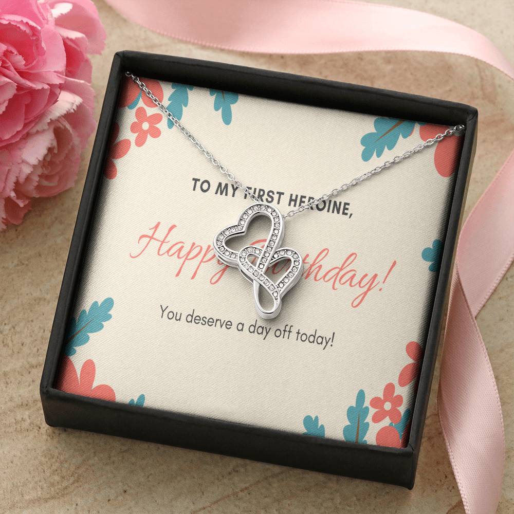 Gift For Mom - Birthday Gift For Mom Mothers Day Gift For Mom Gift For Mom Birthday Necklace For Mom Daughter To Mom G 1 Double Hearts Necklace