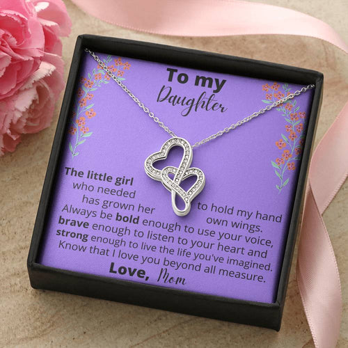 The Little Girl Who - Double Hearts Necklace