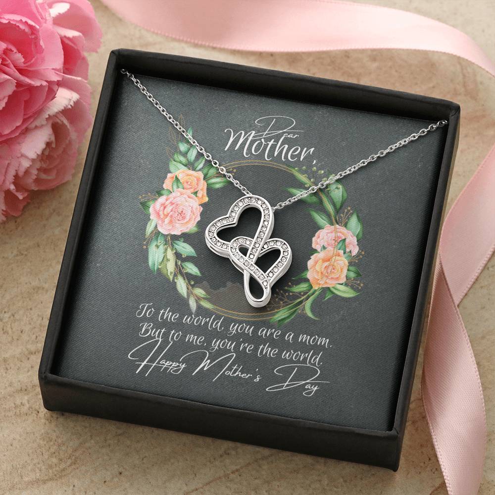 The Perfect Mother's Day Necklace Double Hearts Necklace