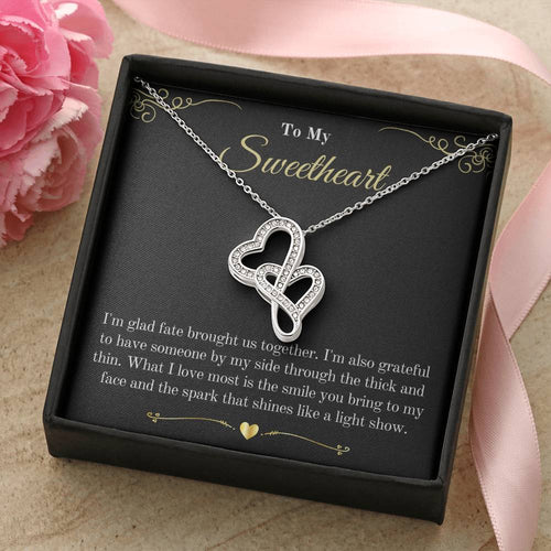 Your Girlfriend Will Love This Double Hearts Necklace