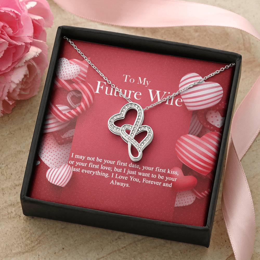 To My Future Wife - Double Hearts Necklace