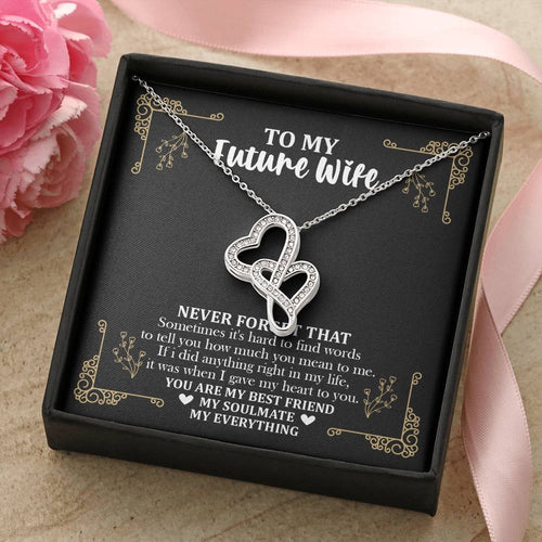 To My Future Wife Double Hearts Necklace