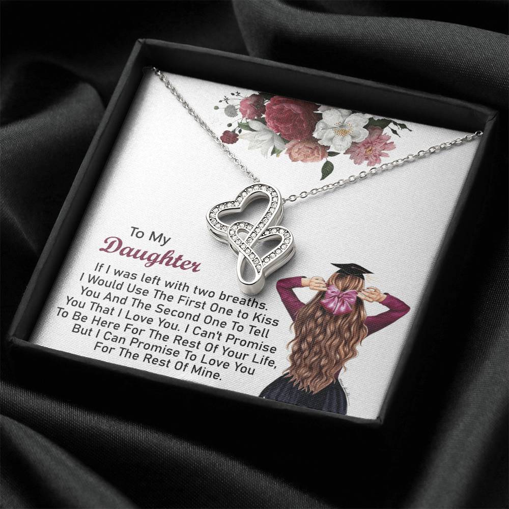 Graduation Gift For Daughter Graduation Day - Necklace Double Hearts Necklace