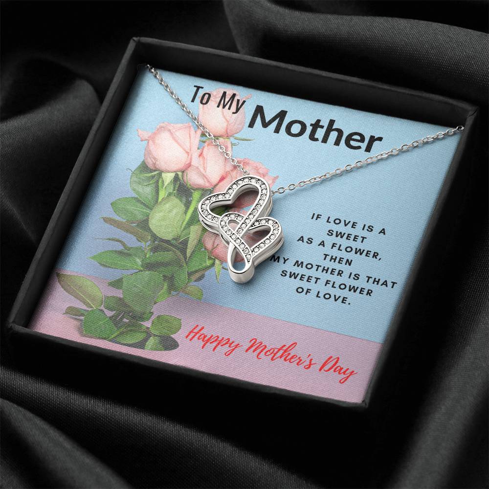 Gift For Mom - Best Mom Forever 2023 Double Hearts Necklace