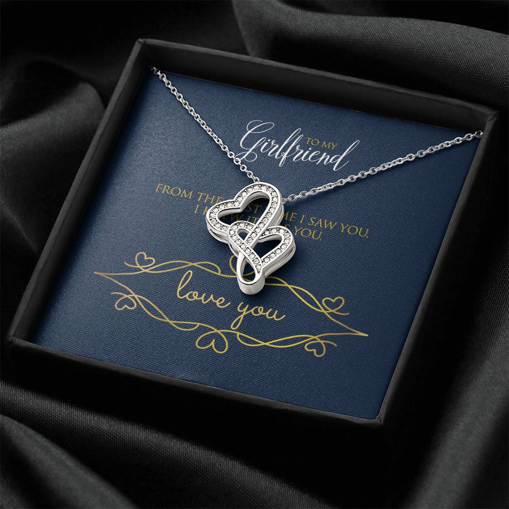 Girlfriend Double Hearts Necklace