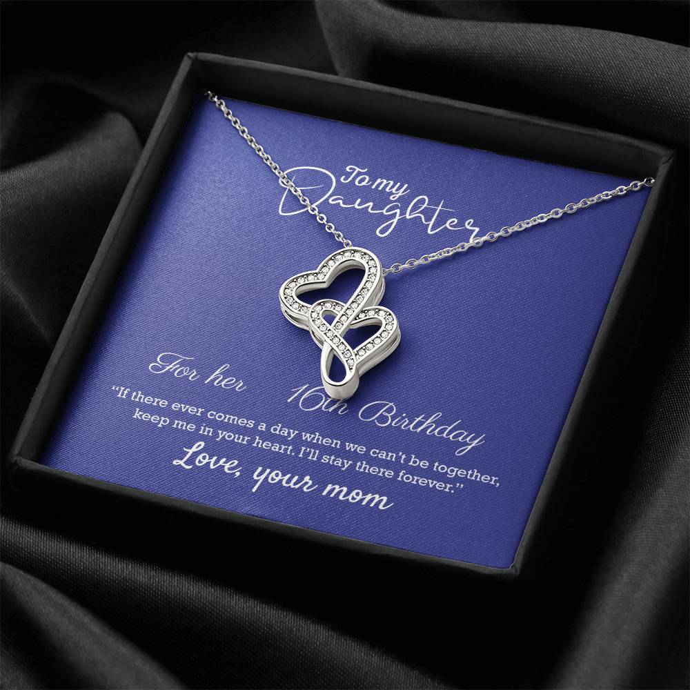To My Daughter Daughters Birthday Unique Grown Up Daughter Daughter Birthday Gift Daughter Jewelry Daughter Necklace D Double Hearts Necklace