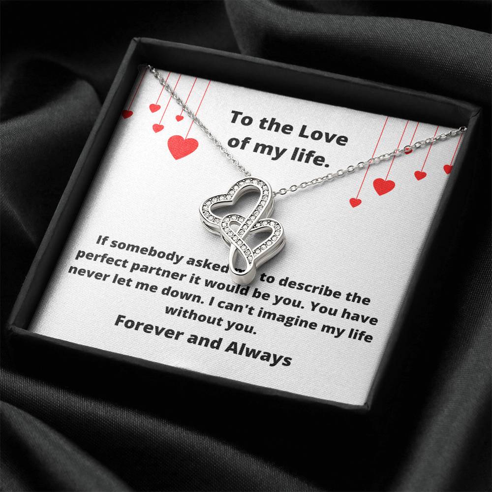 Love Of My Life Bwval Double Hearts Necklace