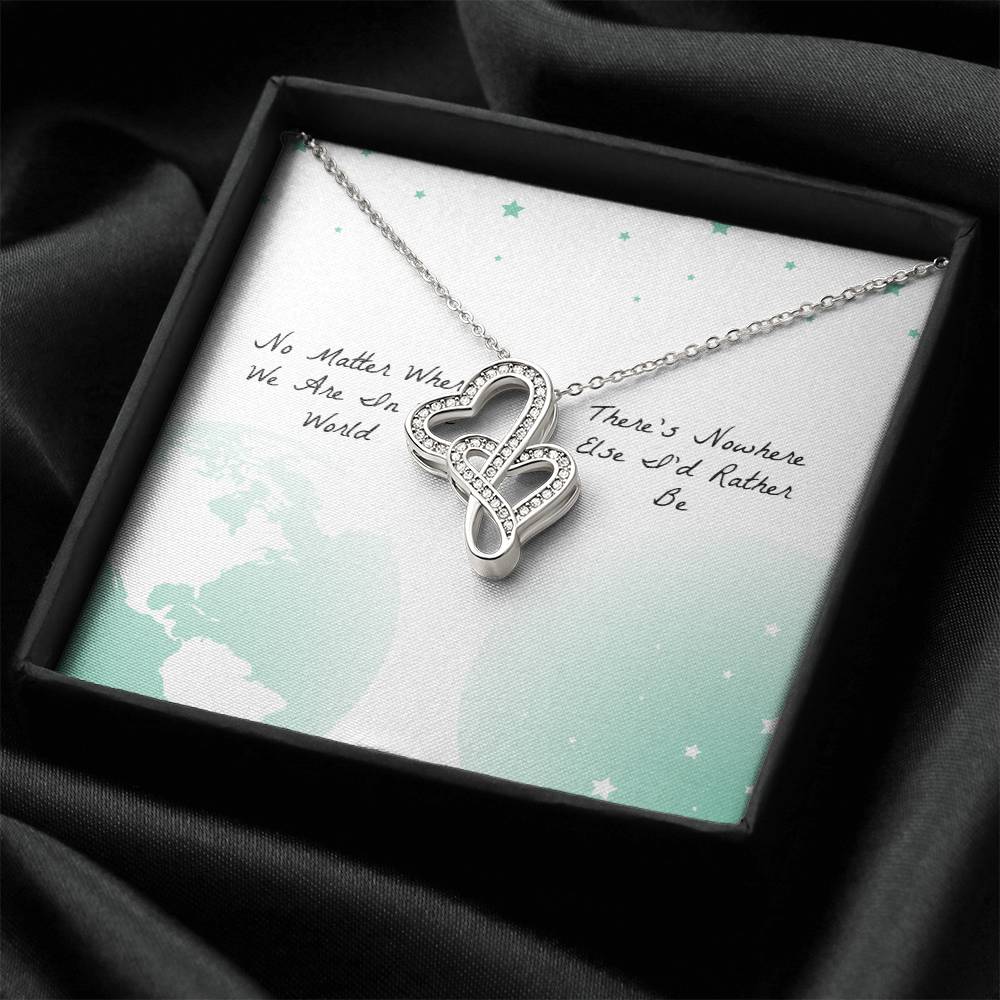 There's Nowhere Else - Necklace Double Hearts Necklace