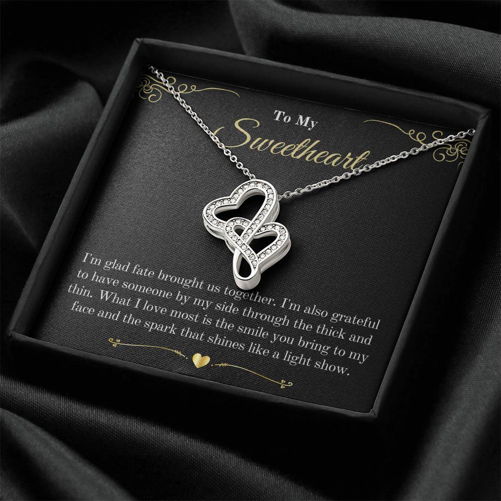 Your Girlfriend Will Love This Double Hearts Necklace