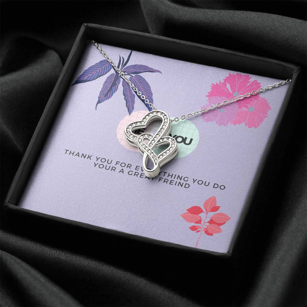 Me And You Double Hearts Necklace