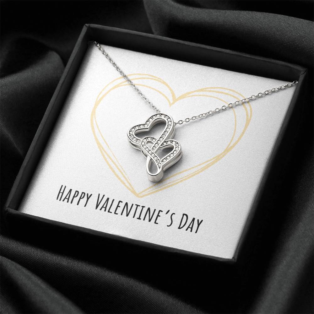 Happy Valentine's Day - Necklace 1 Double Hearts Necklace
