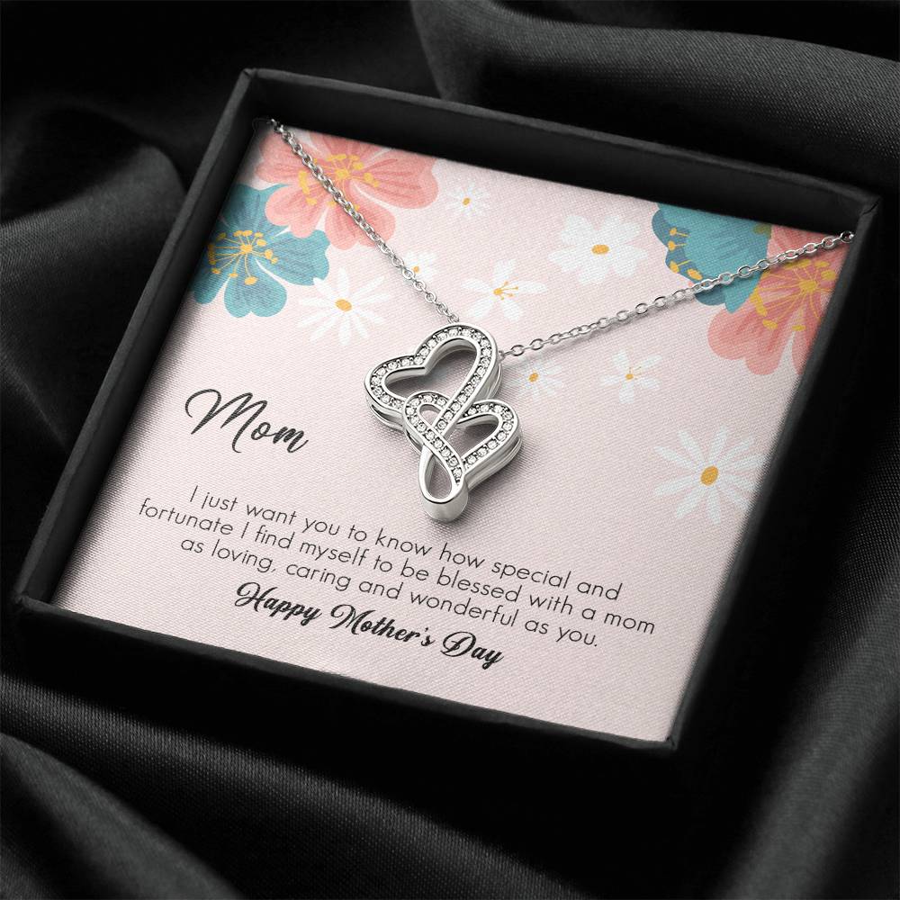 Mother's Day Gift Necklace For Mom Mother's Day Necklace Best Gift For Mom Mother's Day Necklace Double Hearts Necklace