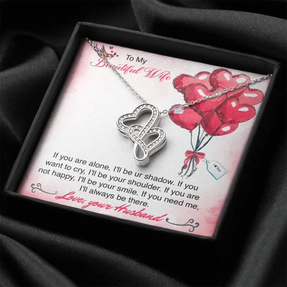 Gorgeous 1 Double Hearts Necklace