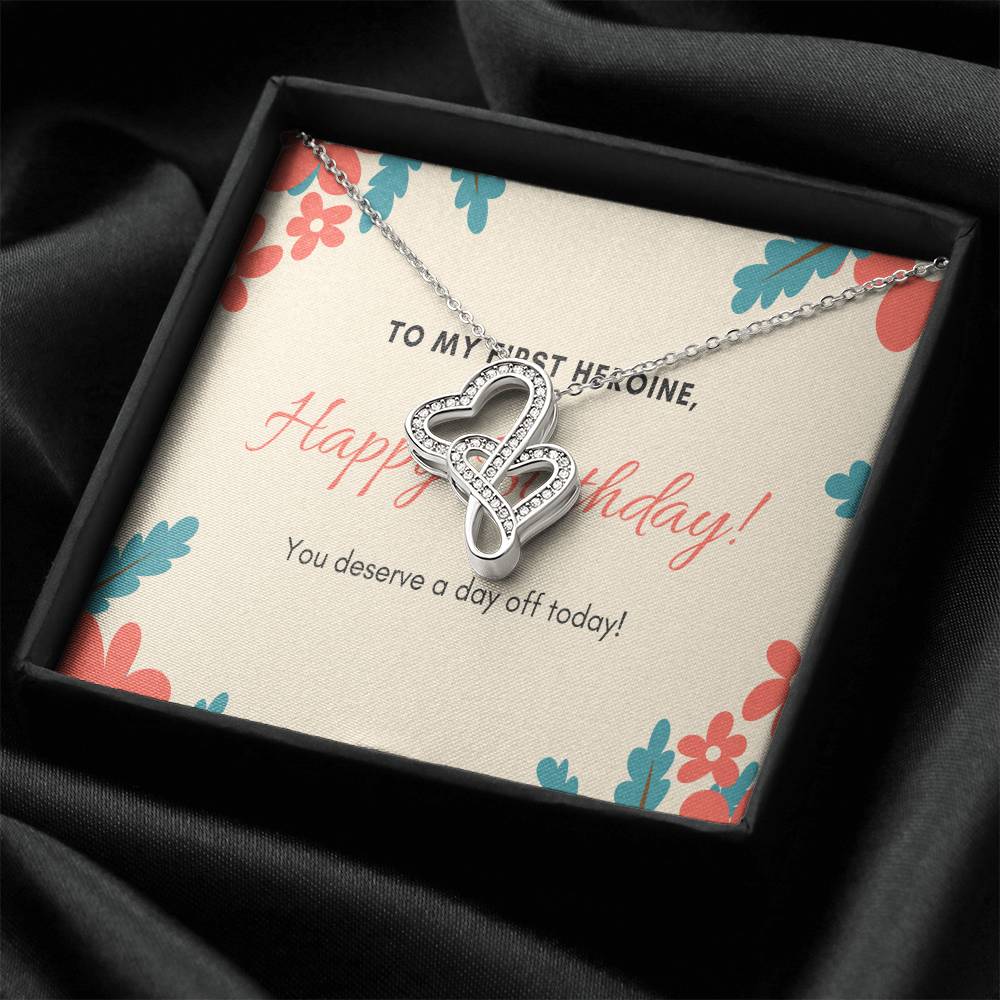 Gift For Mom - Birthday Gift For Mom Mothers Day Gift For Mom Gift For Mom Birthday Necklace For Mom Daughter To Mom G 1 Double Hearts Necklace