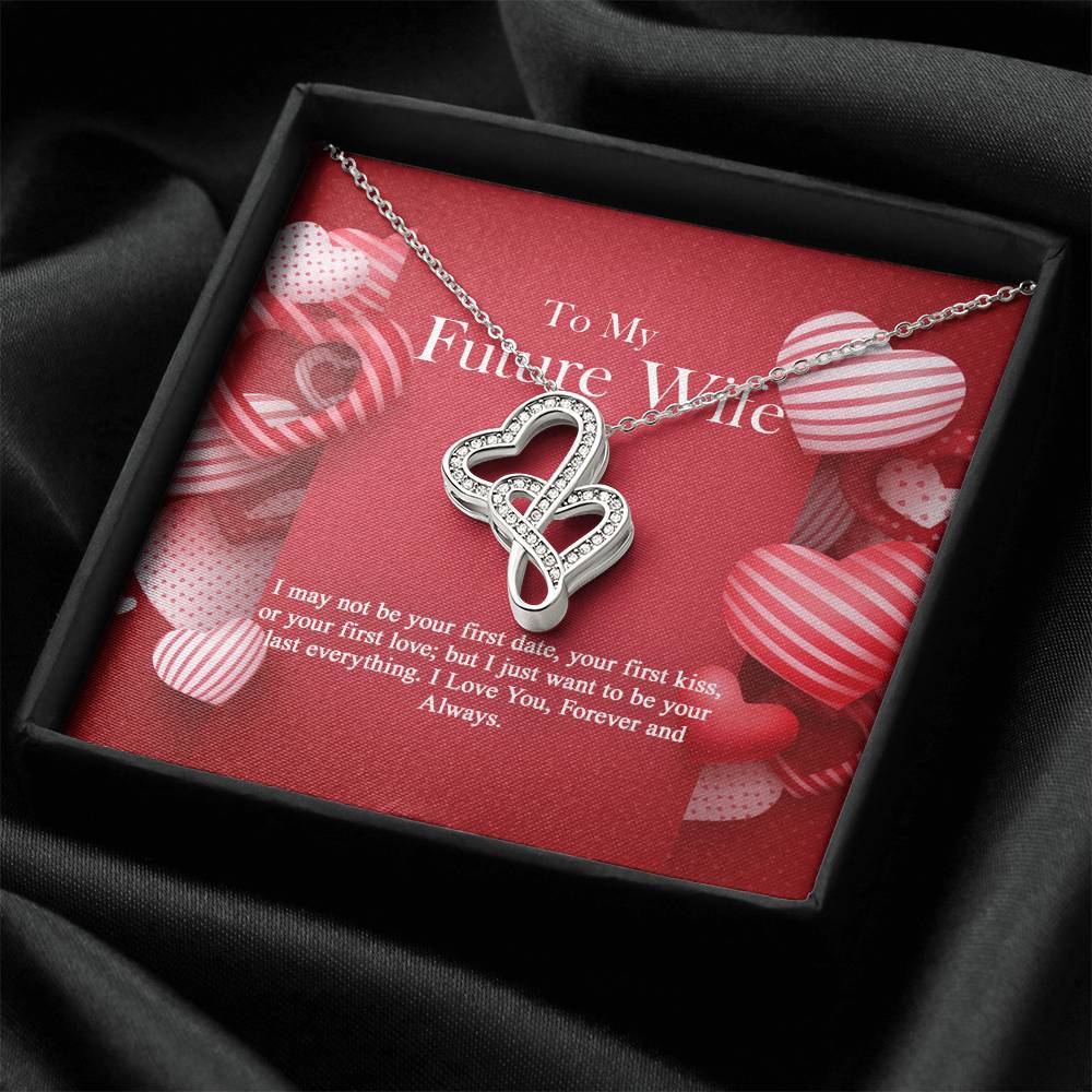 To My Future Wife - Double Hearts Necklace