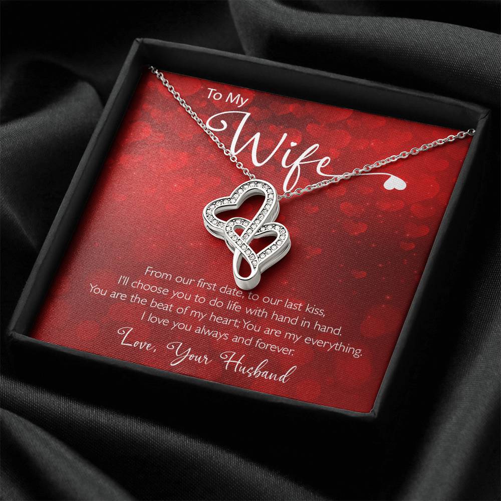 You Are My Everything Necklace 2 Double Hearts Necklace