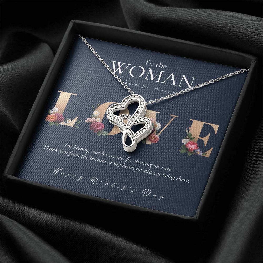 Mother's Day Gift For Mom Gift For Mom From Daughter Gift For Mom From Son Mom Necklace Mother's Day Gift From Da Double Hearts Necklace