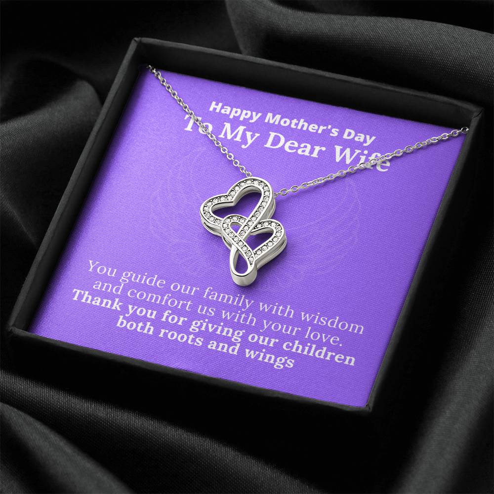 Mother Of My Children Necklace Double Hearts Necklace