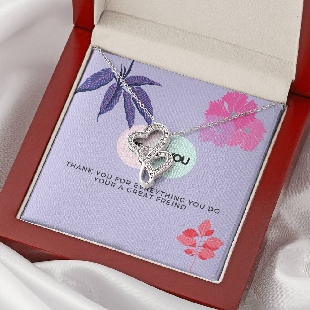Me And You Double Hearts Necklace