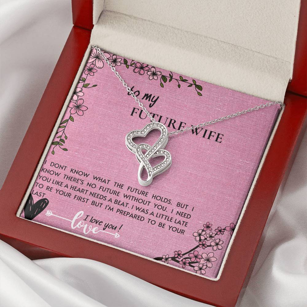 Gift To My Future Wife 2 Double Hearts Necklace