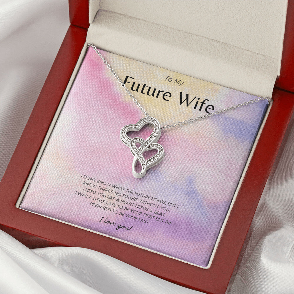 To My Future Wife 1 Double Hearts Necklace