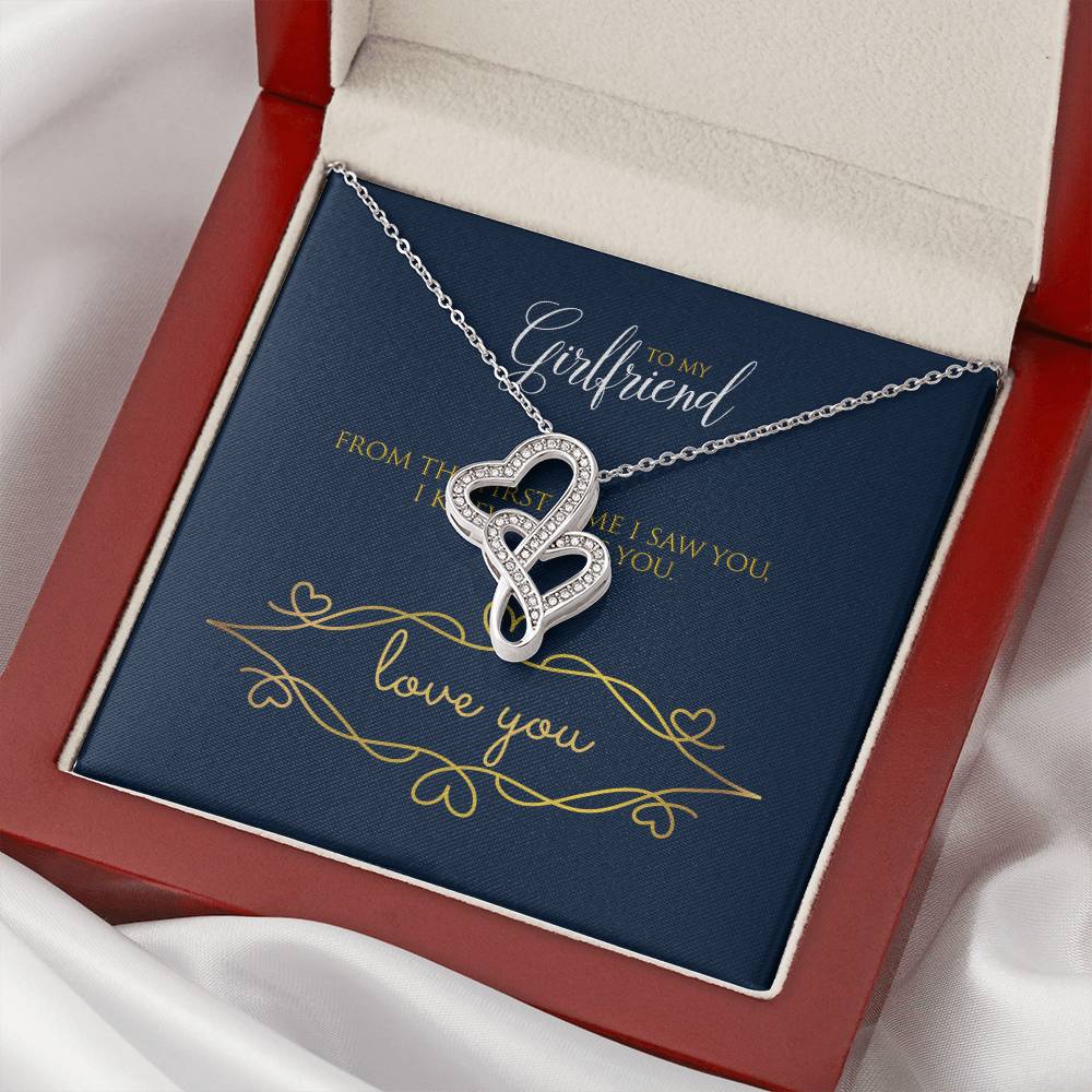 Girlfriend Double Hearts Necklace