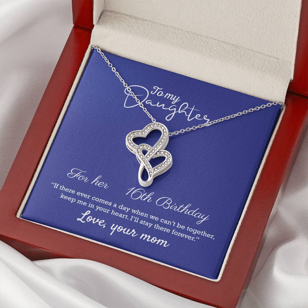 To My Daughter Daughters Birthday Unique Grown Up Daughter Daughter Birthday Gift Daughter Jewelry Daughter Necklace D Double Hearts Necklace