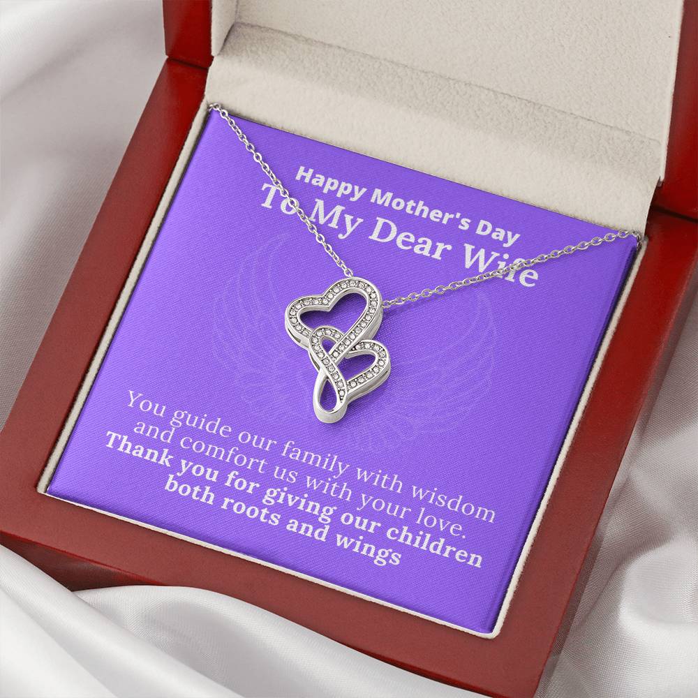 Mother Of My Children Necklace Double Hearts Necklace