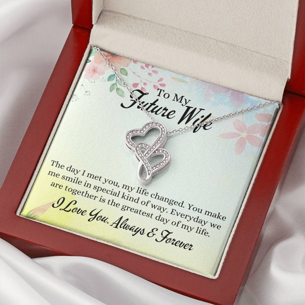 Gifts For Future Wife Double Hearts Necklace