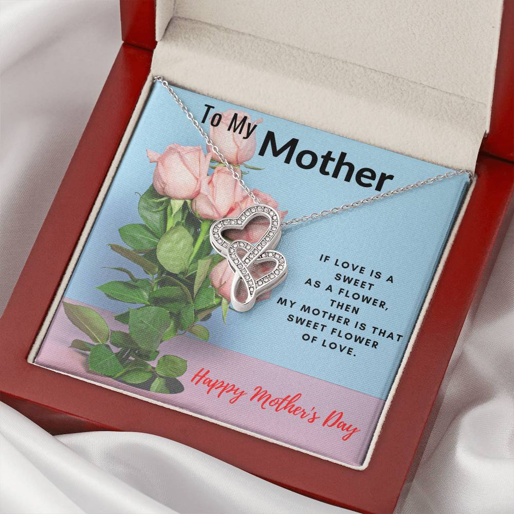 Gift For Mom - Best Mom Forever 2023 Double Hearts Necklace