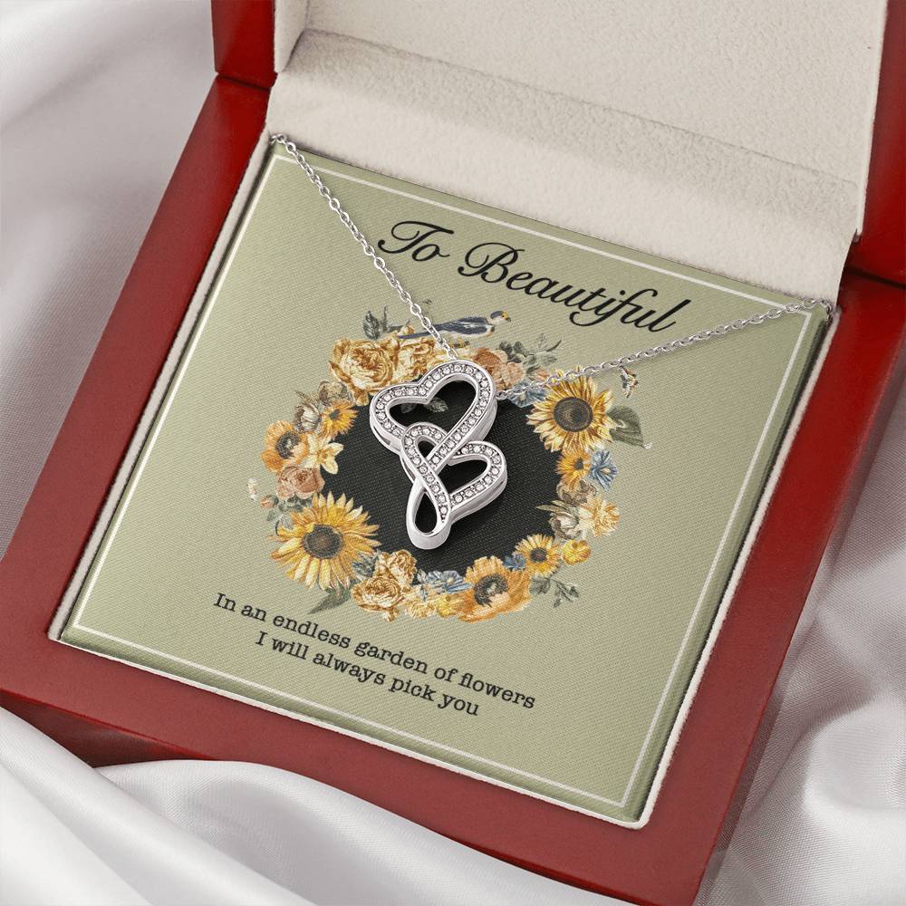 Girlfriend Heart Necklace Valentine Gifts For Girlfriend Necklace For Girlfriend Birthday Gift For Girlfriend Girlfrie Double Hearts Necklace