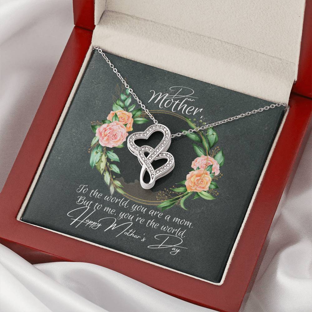 The Perfect Mother's Day Necklace Double Hearts Necklace