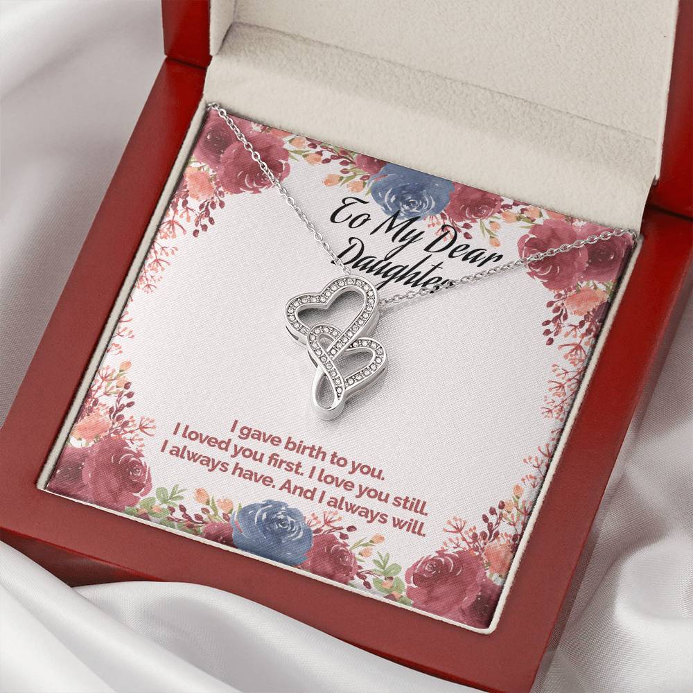 Mother's Love Necklace Double Hearts Necklace
