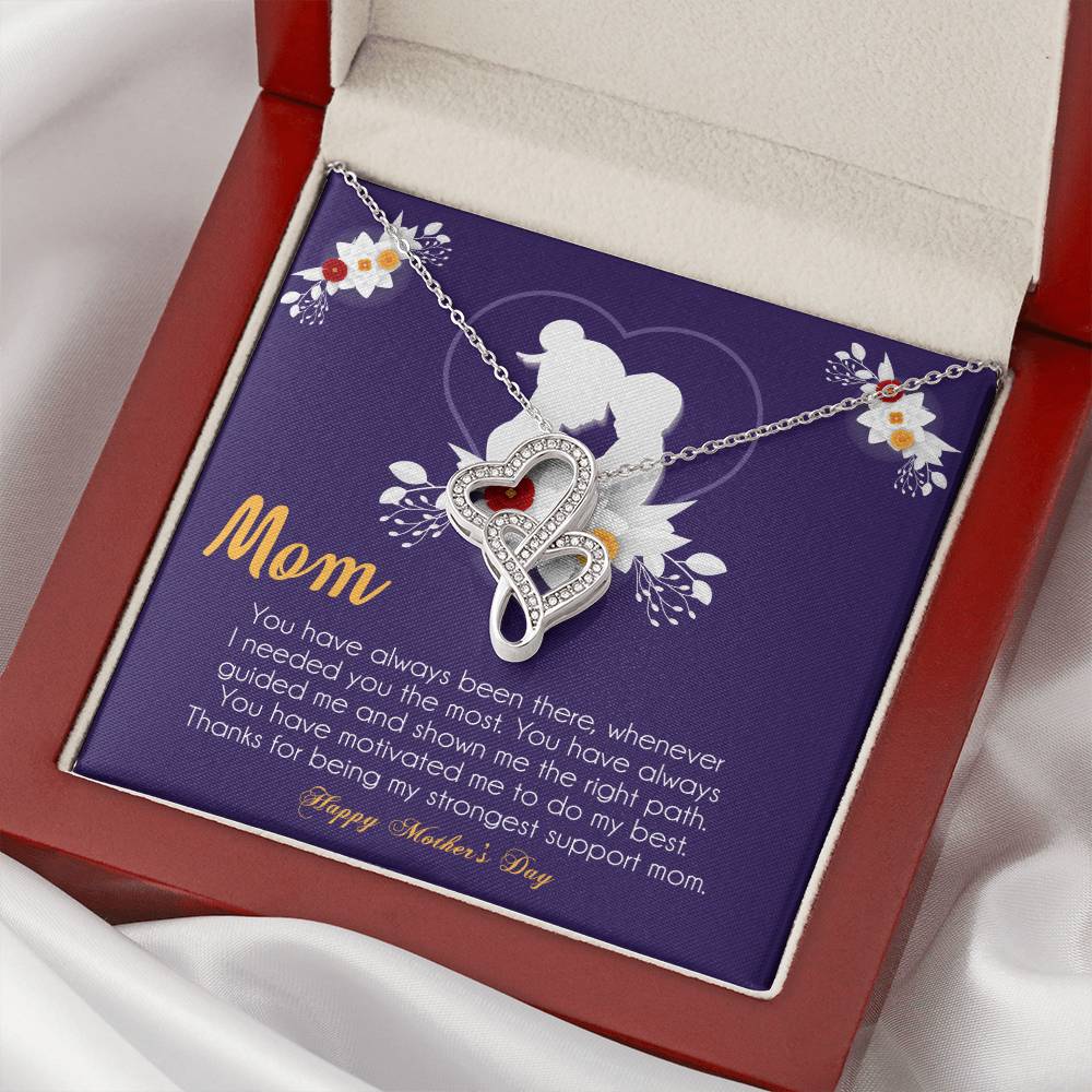 Mother's Day Gift Necklace For Mom Mother's Day Necklace Best Gift For Mom Mother's Day Necklace 2 Double Hearts Necklace