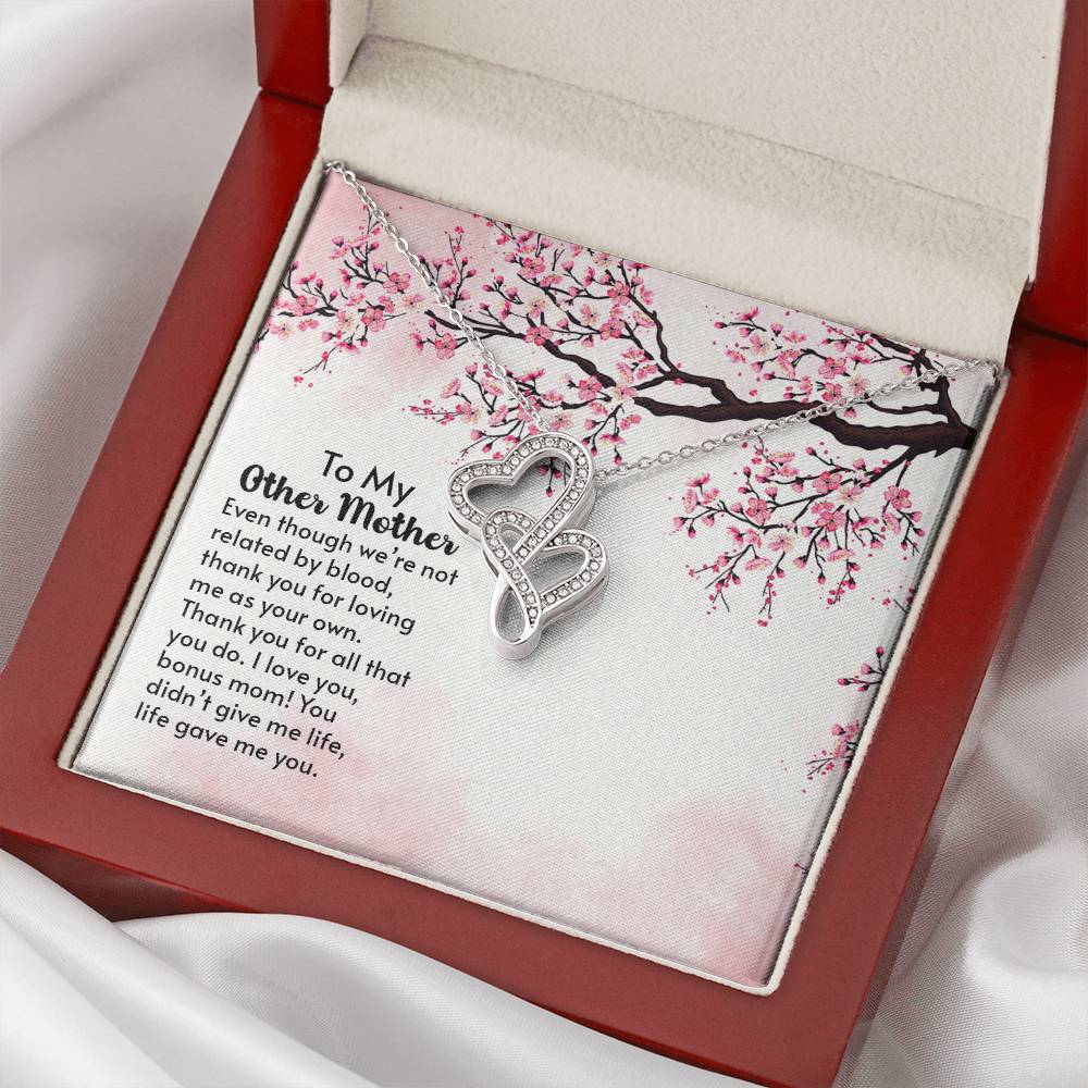 To My Mother - Double Hearts Necklace