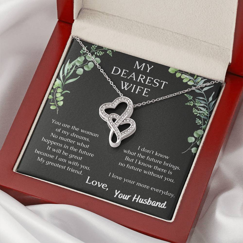 Woman Of My Dreams - Spark Romance With This Necklace Double Hearts Necklace