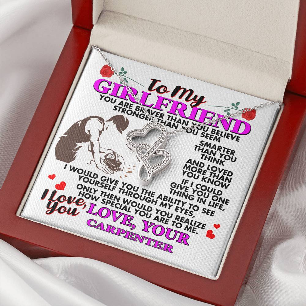 Double Heart Necklace For Girlfriend 1 Double Hearts Necklace