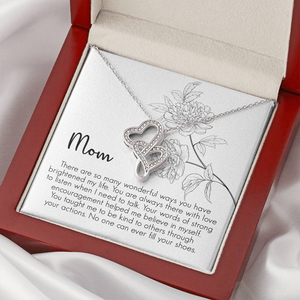 Mother's Day Gift Necklace For Mom Mother's Day Necklace Best Gift For Mom Mother's Day Necklace 3 Double Hearts Necklace