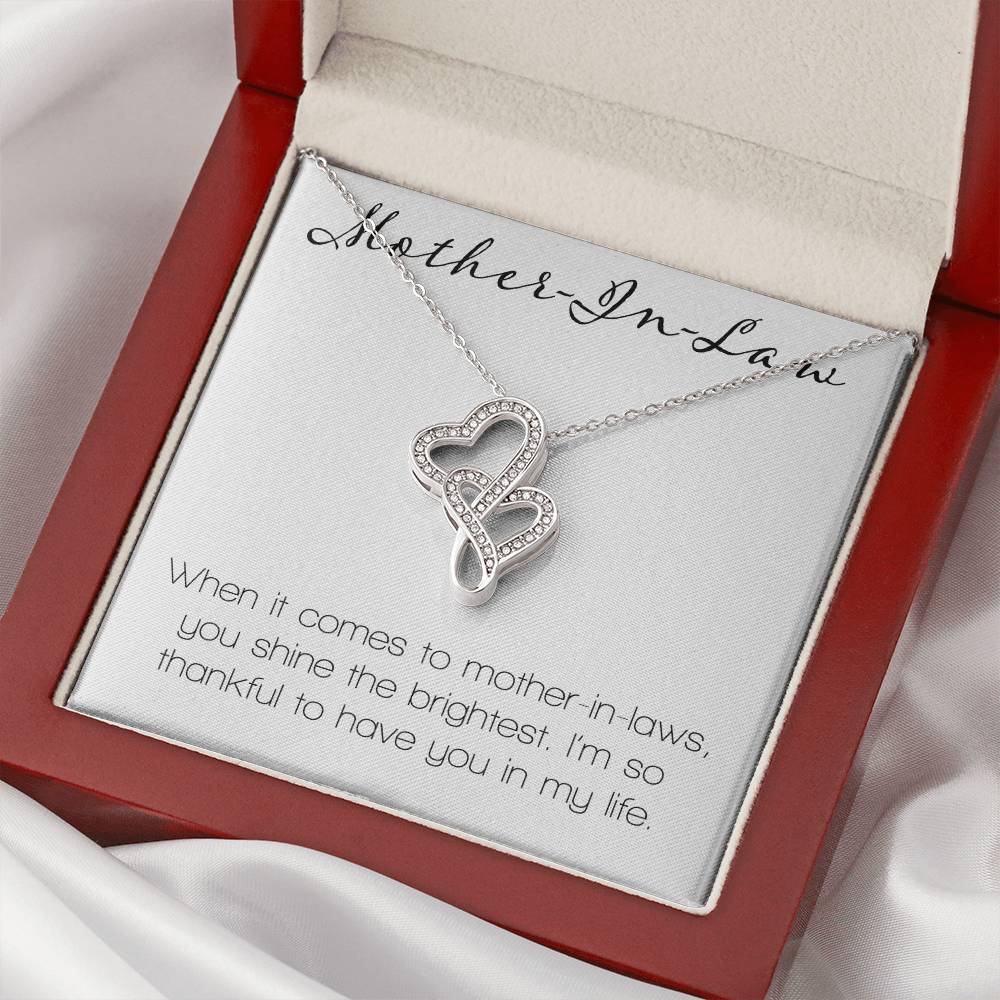 Mother In Law Double Hearts Necklace