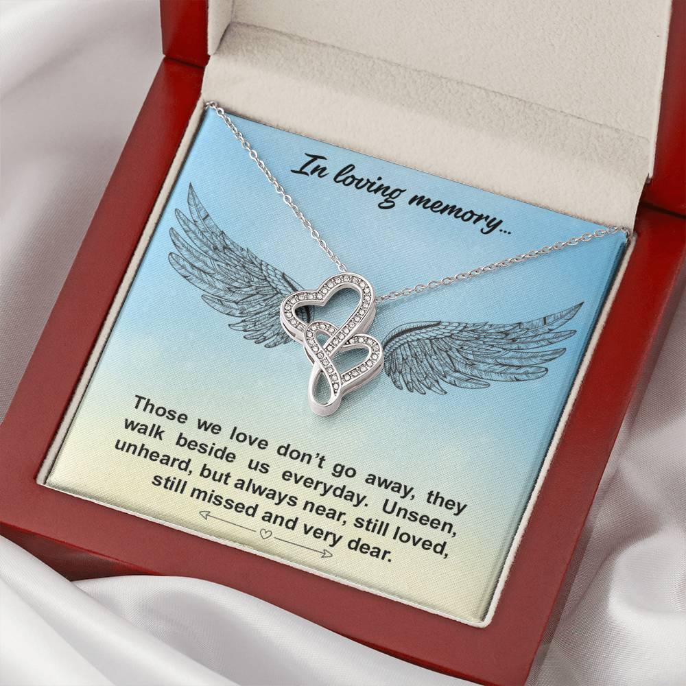 Loving Memories Double Hearts Necklace