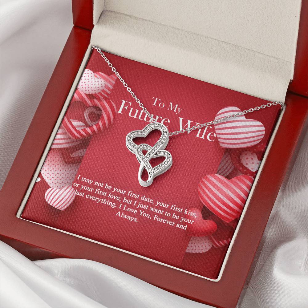 To My Future Wife - Double Hearts Necklace