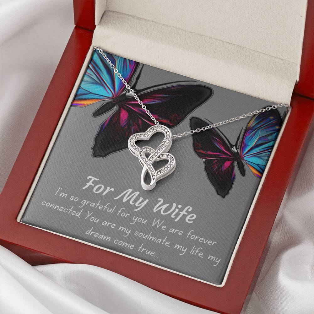 Soulmate Wife Necklace Double Hearts Necklace