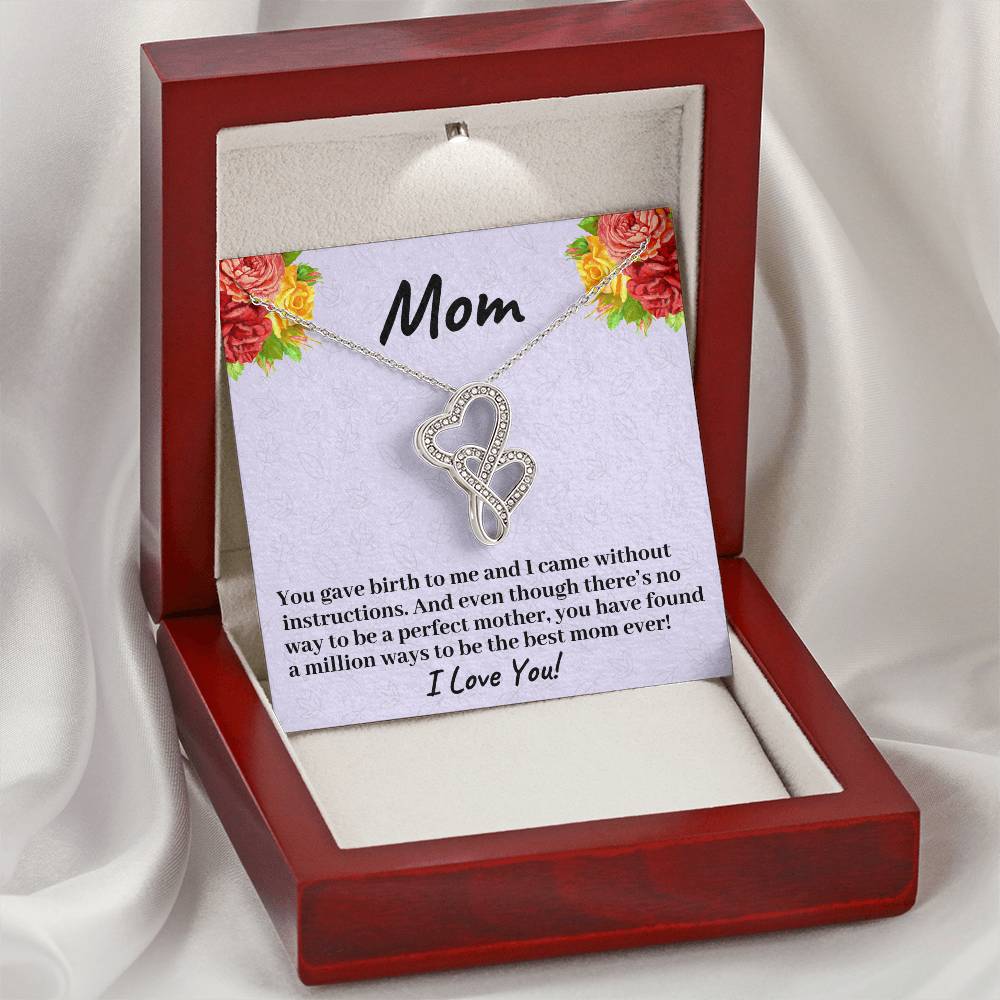 You Have Found A Million Ways To Be The Best Mom Ever - Necklace Double Hearts Necklace