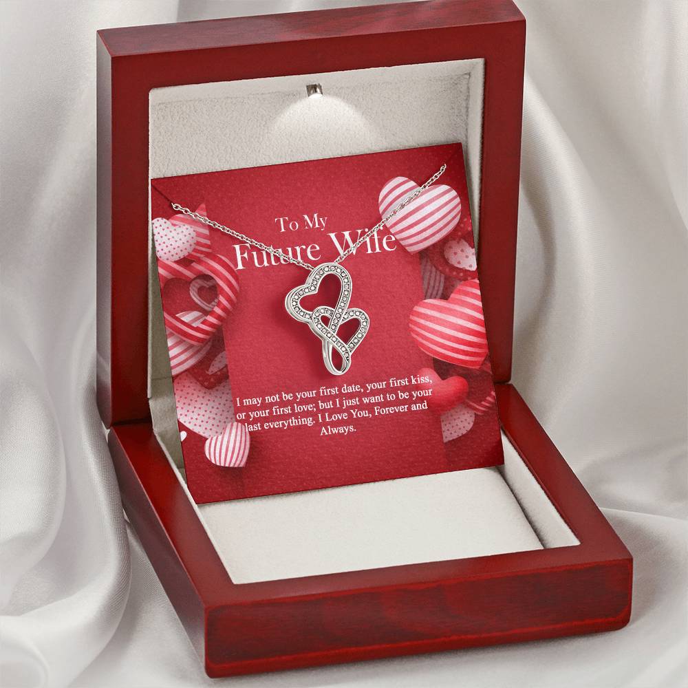 To My Future Wife - Double Hearts Necklace