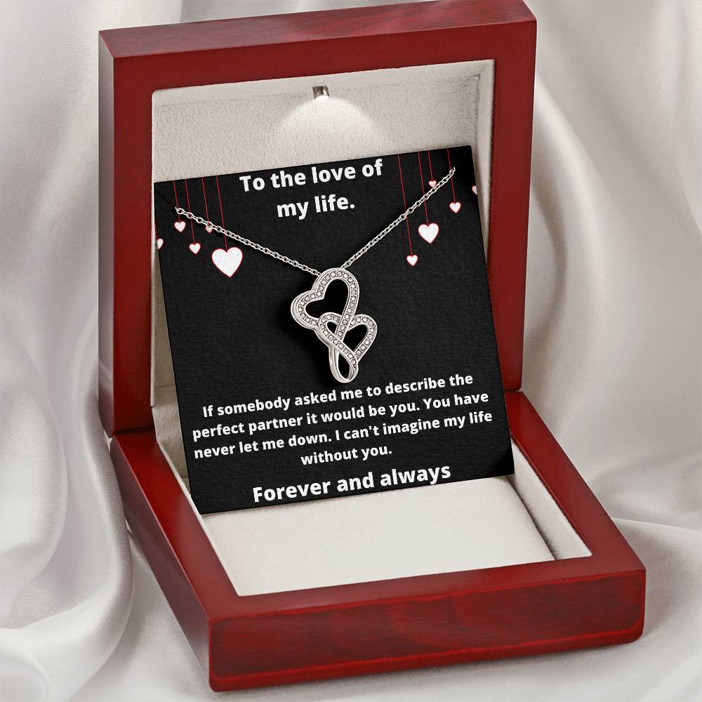 Love Of My Life Wbval Double Hearts Necklace