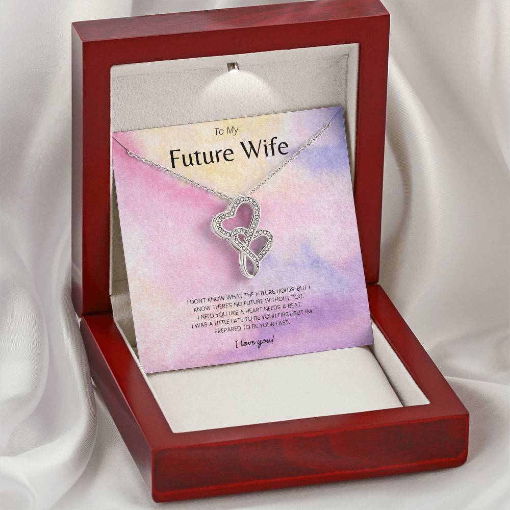 To My Future Wife 1 Double Hearts Necklace
