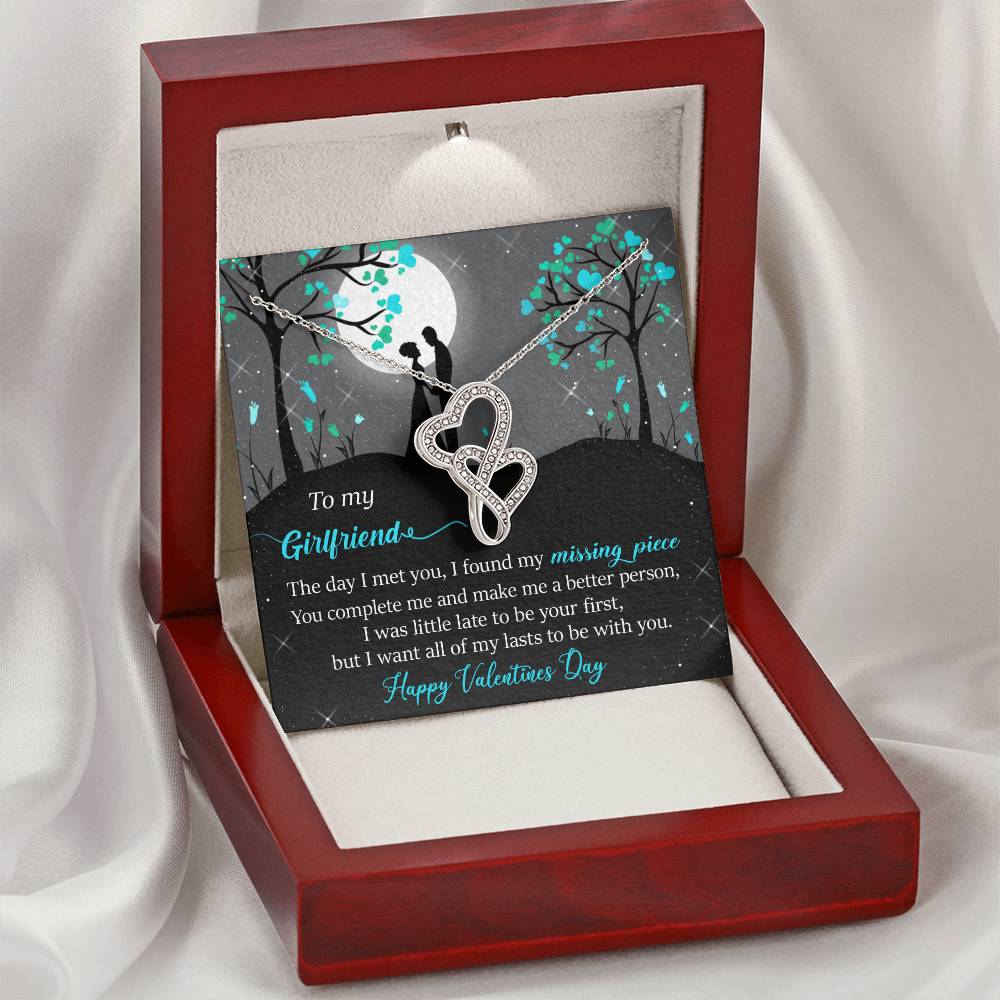 You Complete Me - Double Hearts Necklace