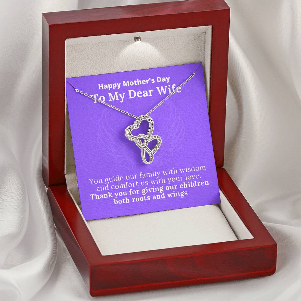 Mother Of My Children Necklace Double Hearts Necklace