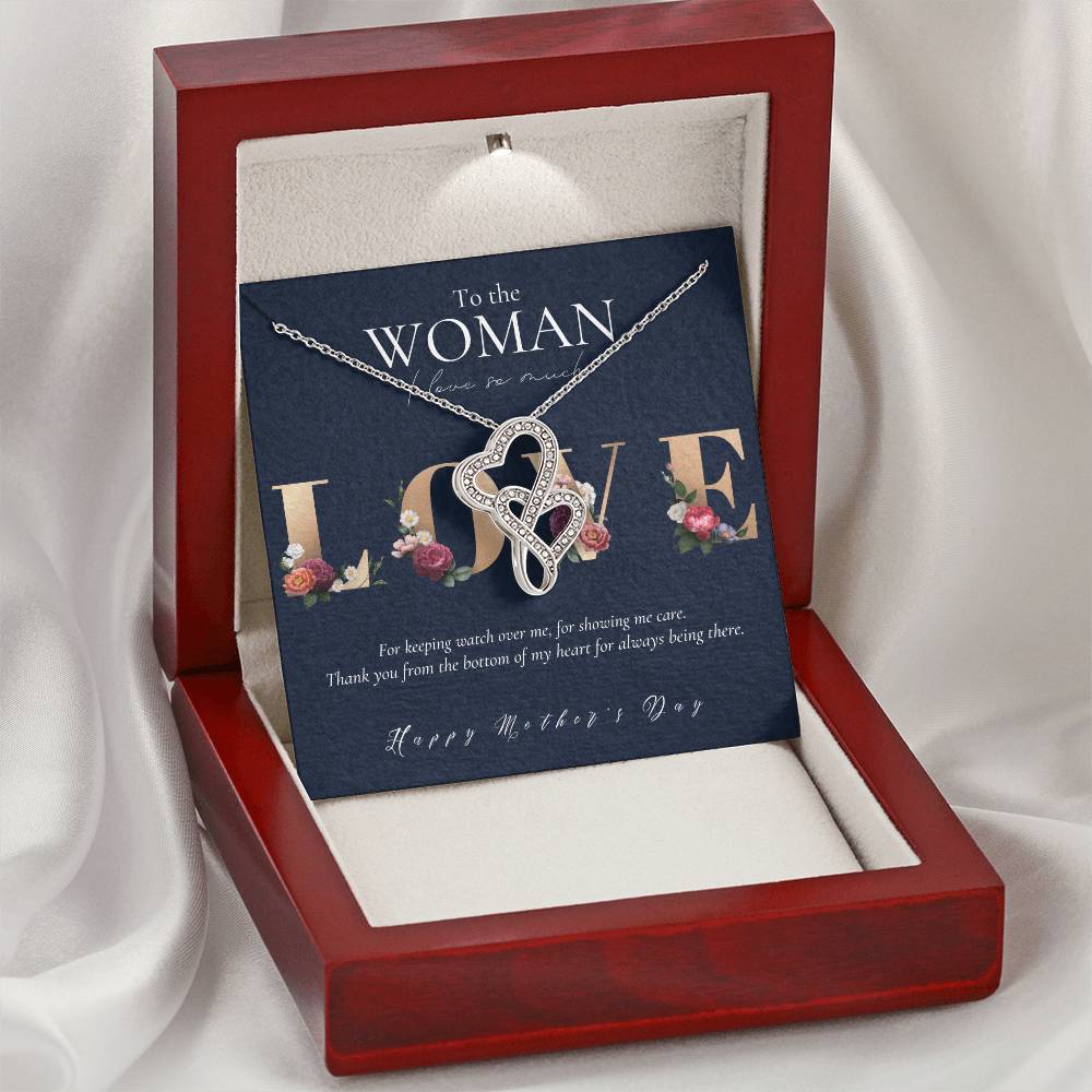 Mother's Day Gift For Mom Gift For Mom From Daughter Gift For Mom From Son Mom Necklace Mother's Day Gift From Da Double Hearts Necklace